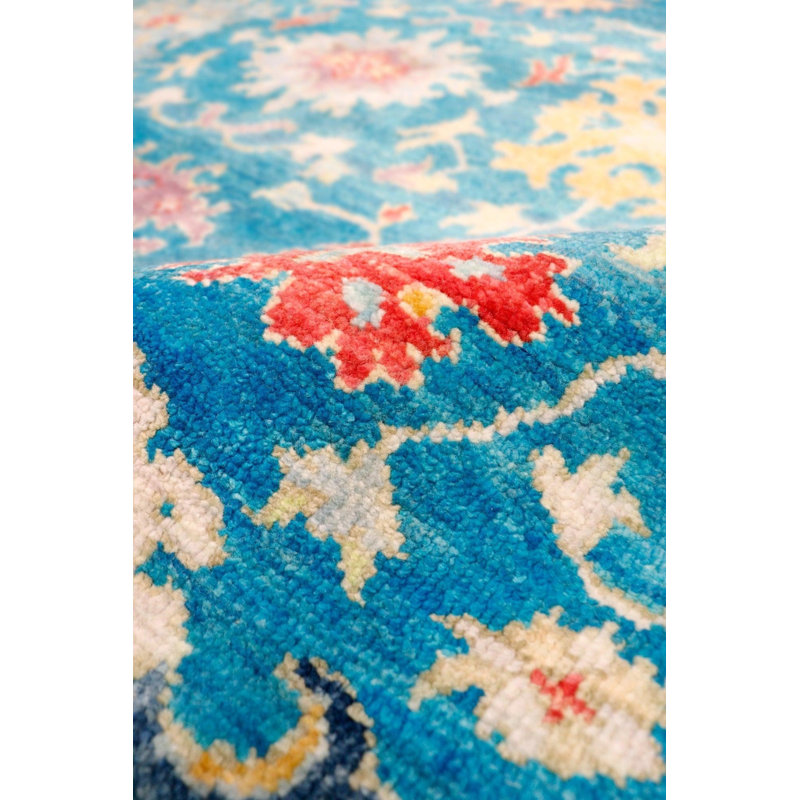 Oushak Oriental Area Rug in Turquoise