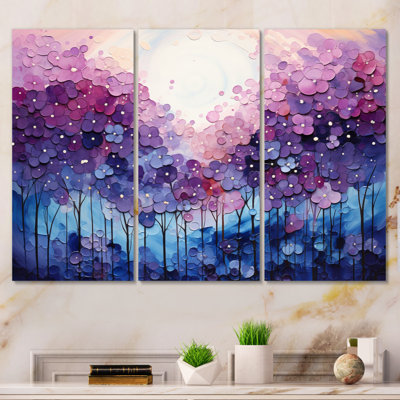 Indigo Dreams II sur toile, reproduction de 3 pièces