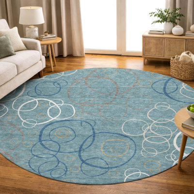 Premium Machine Washable Mayfield AMF2408 Bubbles Rug