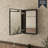 Flicker 15 in. W x 24 in. H Medicine Cabinet Mirror in Matte Black-1957946205-1957945506