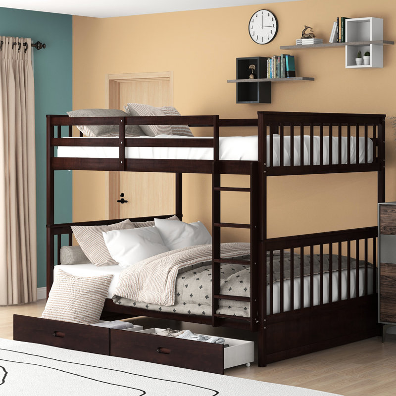 Bunk Bed With Handy Ladders & Storage Robust, Espresso