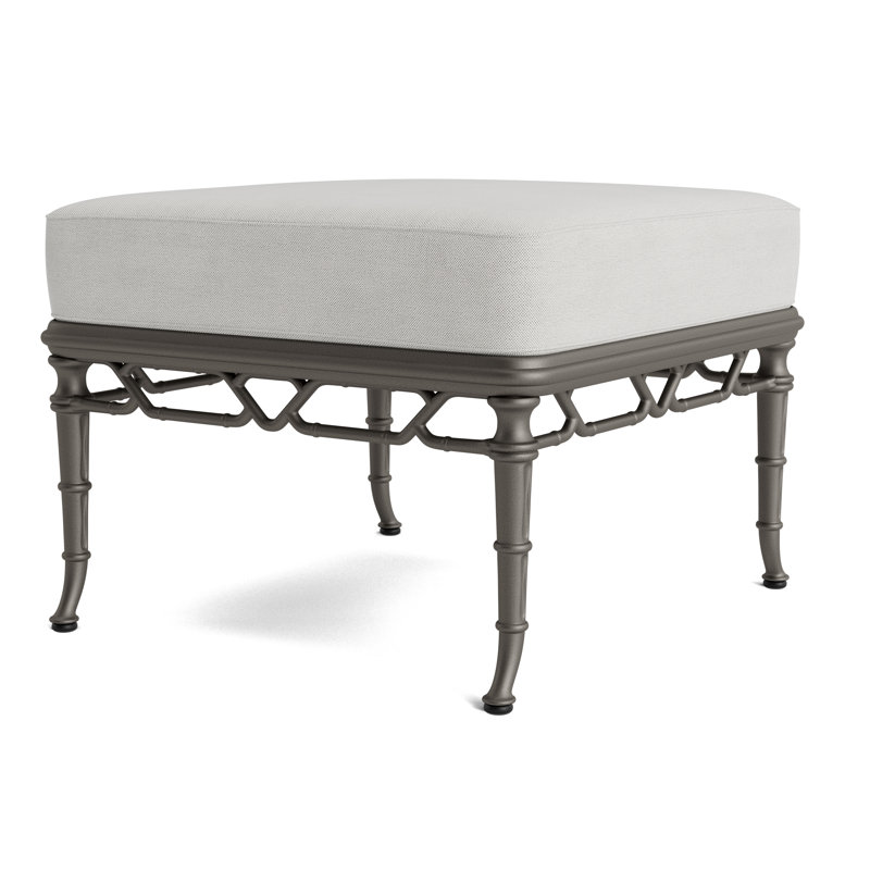 Calcutta Outdoor Ottoman, Mica, Fushion Dove