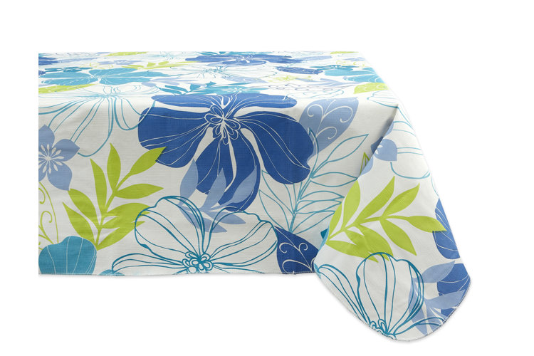 Tracey Floral Plastic/Vinyl Tablecloth