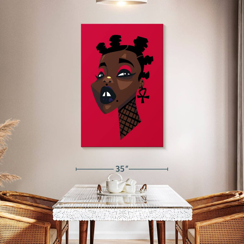 Femme Leisha Afro Punk, H 48 po x l 32 po