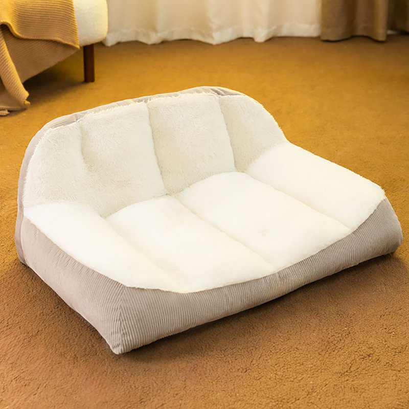 Felichia Cotton Pet Bed, 3.9" H x 19.5" W x 13.6" D