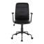 Chaise de bureau en similicuir noir-1397431560