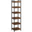 Bibliothèque d'angle étroite à 6 niveaux, présentoir et rangement en bois-1918900330-1926833052