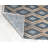 Lux Geometric Handmade Flatweave Blue & Brown High/Low Diamond Patterned Jute Area Rug By Tufty Home-72534280
