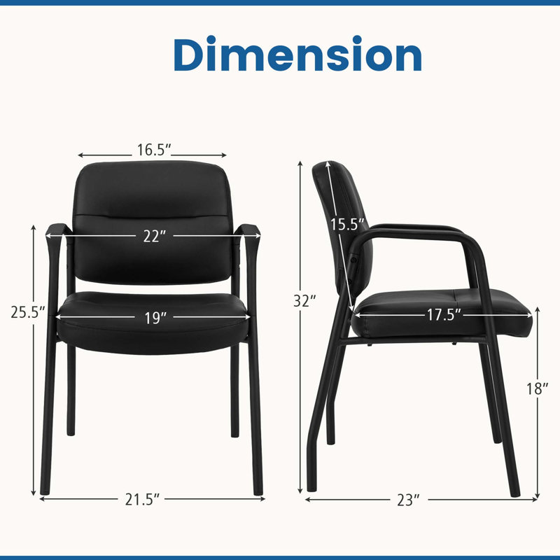 Waiting Room Chair with Metal Frame