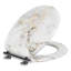 Toilet Seat, Soft-Close Toilet Lid, With Quick Release Function For Easy Cleaning, Easy Assembly, Mdf