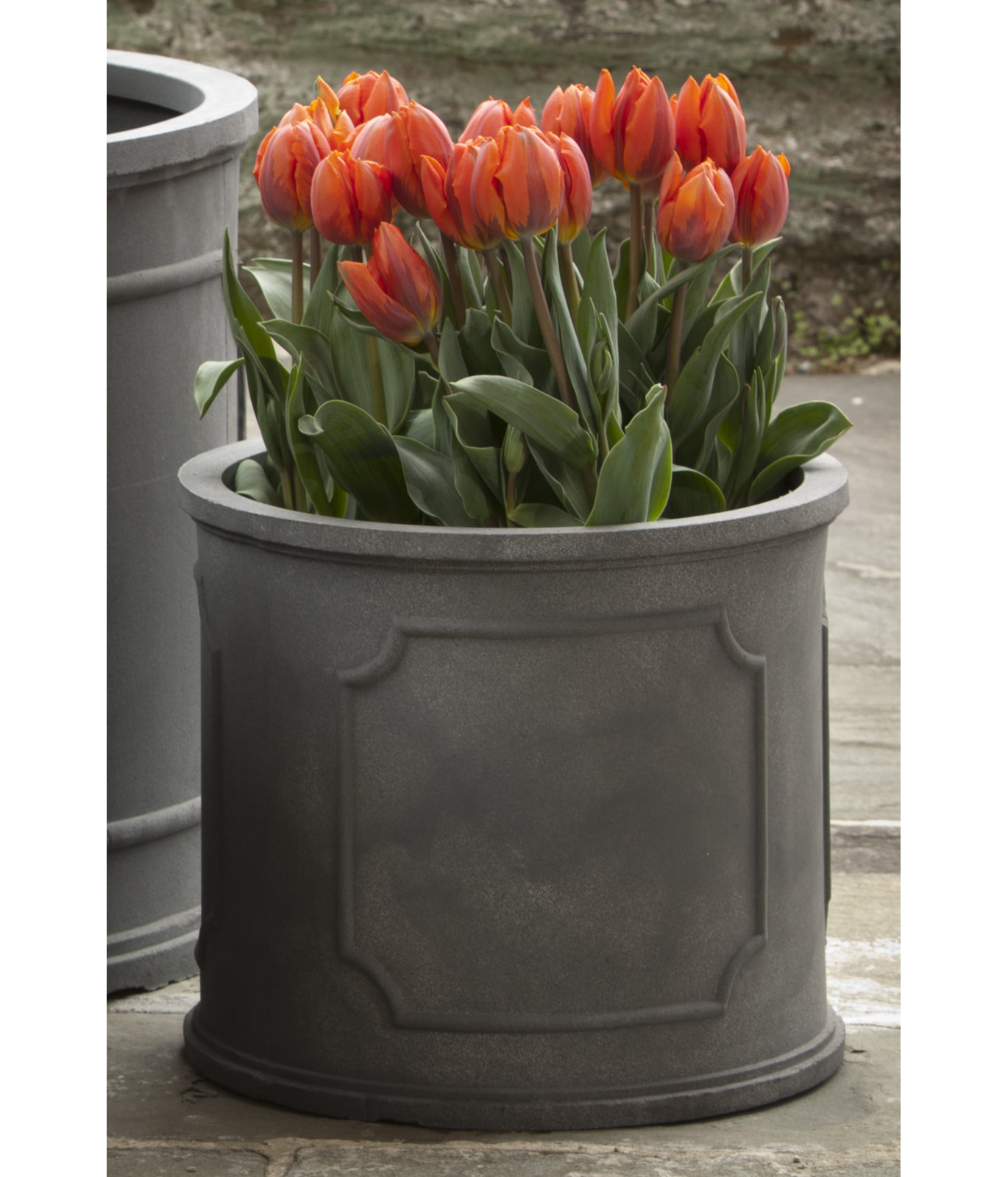 Dyer Pot Planter, 17" H x 20.5" W x 20.5" D, Lead Lite