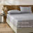 Gray Pinstripe Sheet Set Full Size - 100% Cotton Striped Bedding 4 Pieces, Soft Breathable Percale Weave, 17.5” Deep Pocket, Luxury Linen Like, All Season Comfort-123229410-123229415