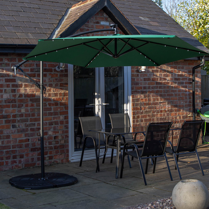 Patio Dining Set, Green, 4