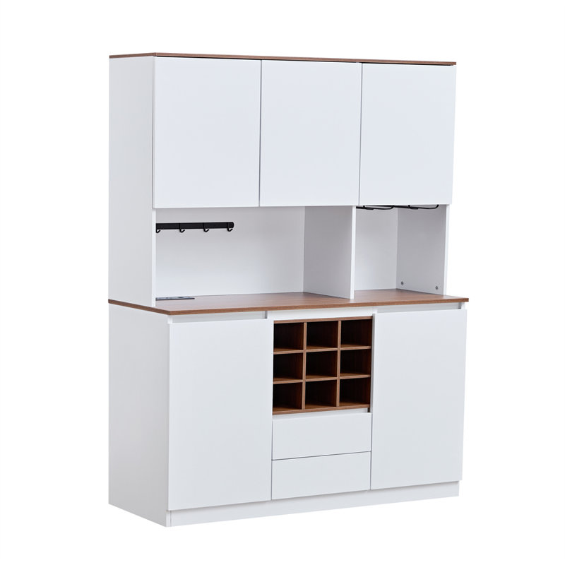 Armoire à vin Farmhouse Coffee Bar