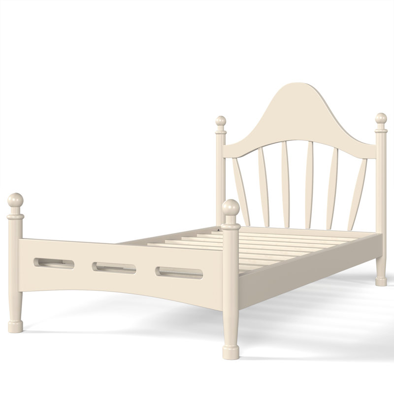 Lit plateforme simple avec tête de lit chic, structure de lit en bois massif avec support à lattes, pas de sommier tapissier et conception basse à terre