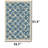 🟦 Blue Pixel Plaid Woven Area Rug