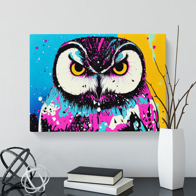 Owl Splash Vol.3 Abstract - Wrapped Canvas
