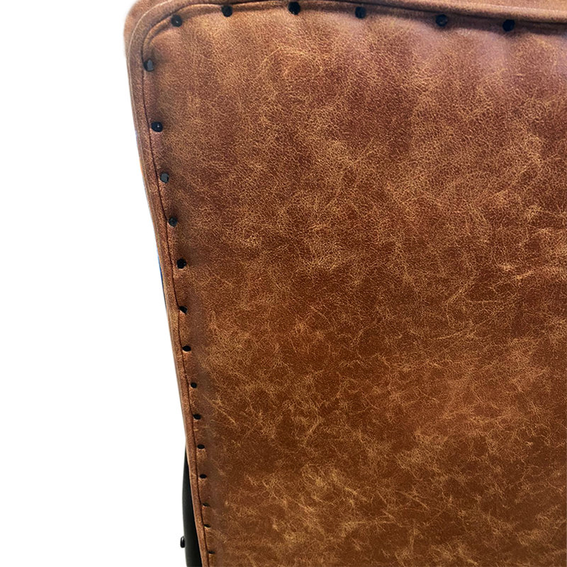 Fauteuil en cuir Cushman, Cuir véritable