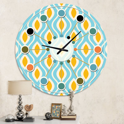 Horloge murale rétro Mid-Century