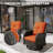 Outdoor Wicker Patio Swivel Rocker Chairs Set, 4-Piece All-Weather PE Rattan Conversation Chairs With Soft Cushions, Perfect For Backyard, Porch, Deck & Poolside-1622653467