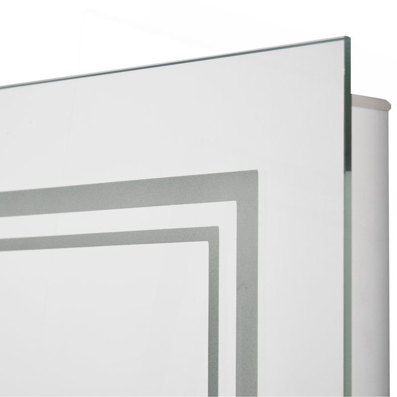 Miroir de salle de bain lumineux avec cadre élégant et durable