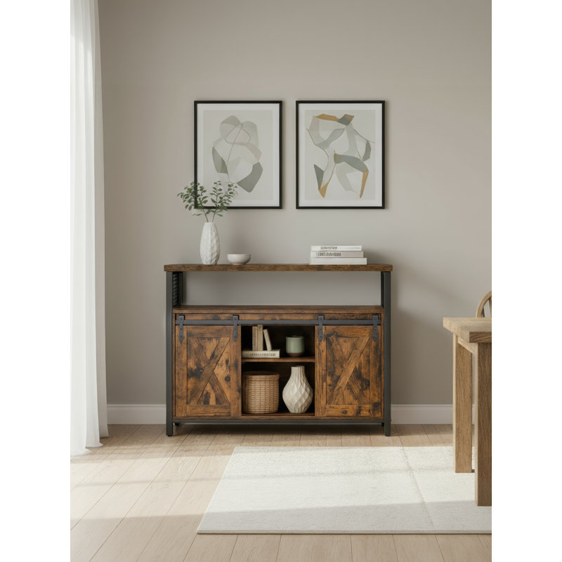 Particle Board Rectangle Accent Cabinet