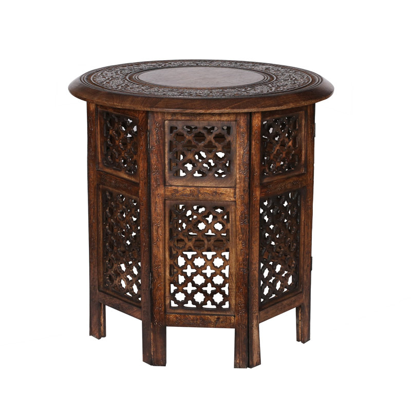Abbeyville Frame End Table, Brown, 54cm H x 54cm W x 54cm D