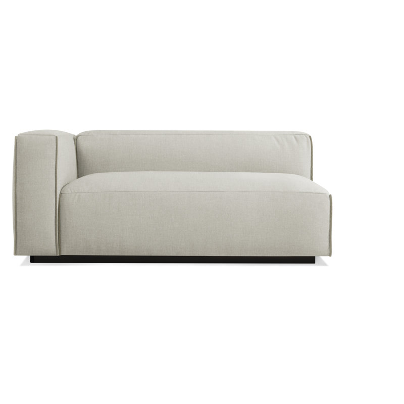 Cleon Chaise Lounge, Maharam Meld in Panda, Left Hand Facing