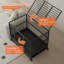Cage pour chien 45,7 W avec plateaux coulissants-992645097