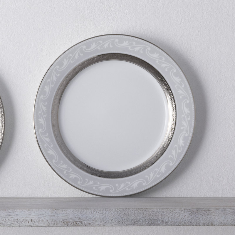 Noritake Crestwood Accent Plates, 9", Platinum