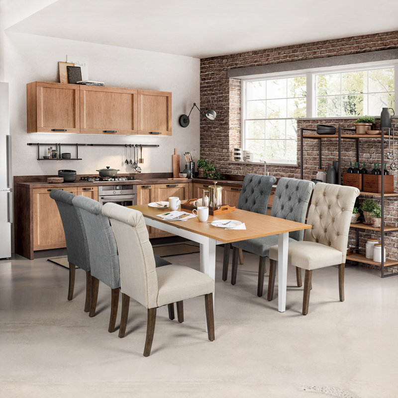 Timothee Extendable Solid Wood Base Dining Table