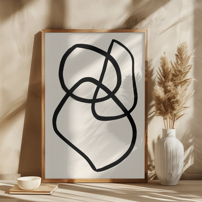 Lines 03 Canvas Print, 91.44 cm H x 60.96 cm W, White