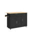 Wood Kitchen Island-185585373