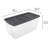 Sterilite 200 Quart Clear Stackable Latching Storage Box Container, Grey, 6 Pack