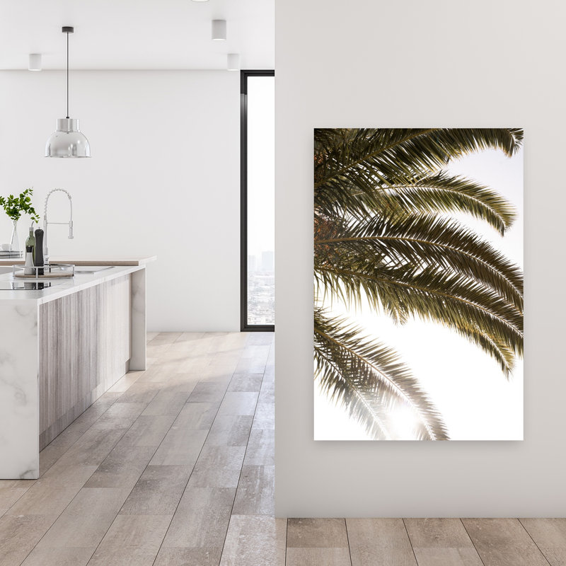 Impression sur toile de palmier tropical, 48" H x 32" W