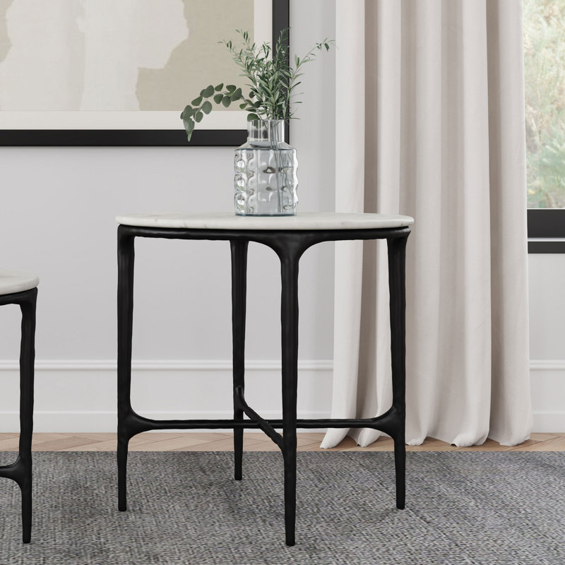 22.4" W Modern Classics End Table, Black