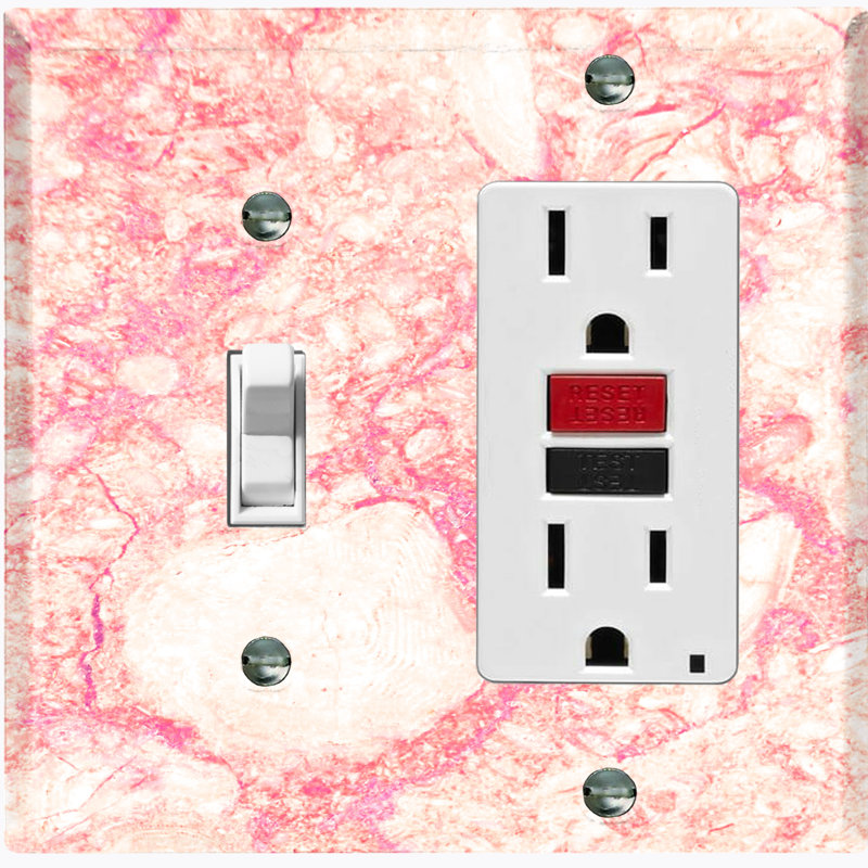 Plaque murale 2 bandes, Beige / rose / blanc