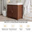 Meuble-lavabo de 76 cm (30 pouces) avec comptoir en pierre frittée, lavabo en céramique sans joint et armoire en contreplaqué-920353432