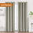 Getrude Linen Blended Max Blackout Grommet Curtain Pair-94572727-94572730