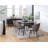 Soleil Extendable Metal Base Dining Table