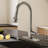 Single-Handle Pull-Down Kitchen Faucet with Dual-Function Sprayer-120793566