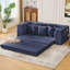 Canapé-lit convertible 82,25 po avec revêtement en velours côtelé, 5 coussins, poches latérales, aucun assemblage requis, pour les petits espaces et les chambres d'amis-933040816