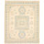 Tapis unique en laine noué à la main de style nouvel âge 18 / 20ème de 7 pi 11 po x 9 pi 6 po kamluk ivoire