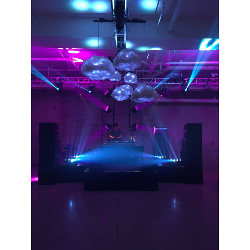 Interactive Cloud, 134" H x 27" W x 25" D