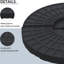 Base de parasol de patio décalée, 4 pièces rondes robustes, 52 litres d'eau ou capacité de sable de 112 lb, extérieur en porte-à-faux noir 52L Water / 112