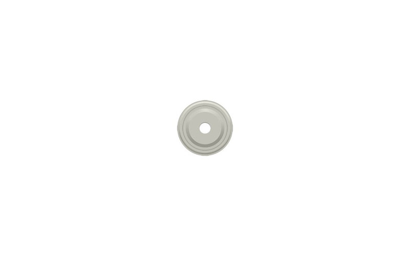 Metal Knob Backplate, Brushed Nickel
