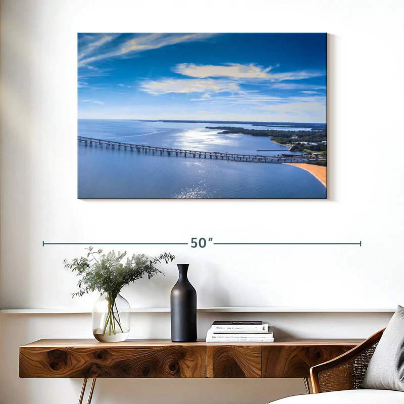 Lilie Chesapeake Bay Bridge Panorama, 26" H x 39" W