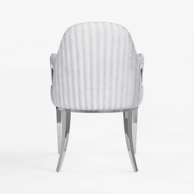 Chaise de salle à manger en velours Cooperton