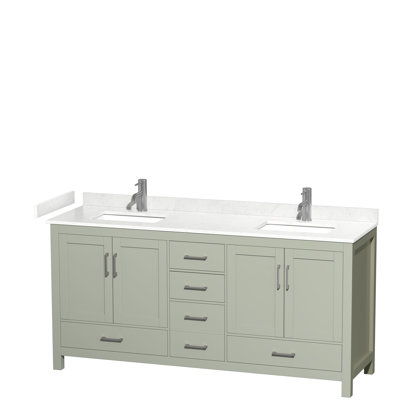 Sheffield 72" Double Bathroom Vanity Set