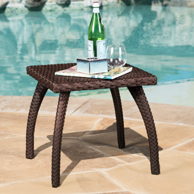 Table de maintien brune - pour les loisirs extérieurs, améliore la fonction de patio